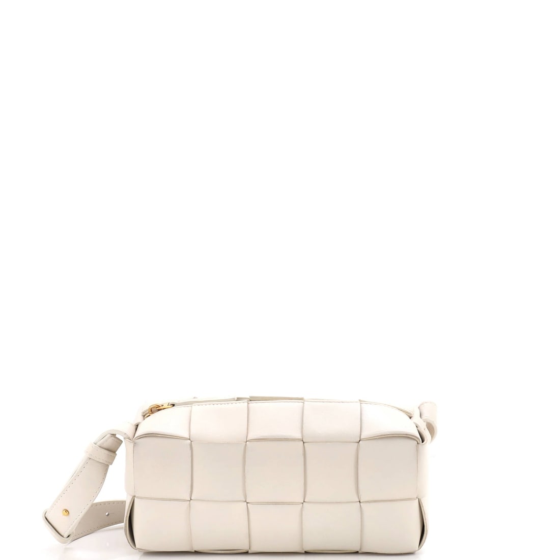 Bottega Veneta Brick Cassette Shoulder Bag Maxi Intrecciato Leather: The Brick Cassette Shoulder Bag in Maxi Intrecciato Leather, wide woven leather strips over a squared frame. Bottega's argument has always been that the weave is the branding, and the Cassette is the 