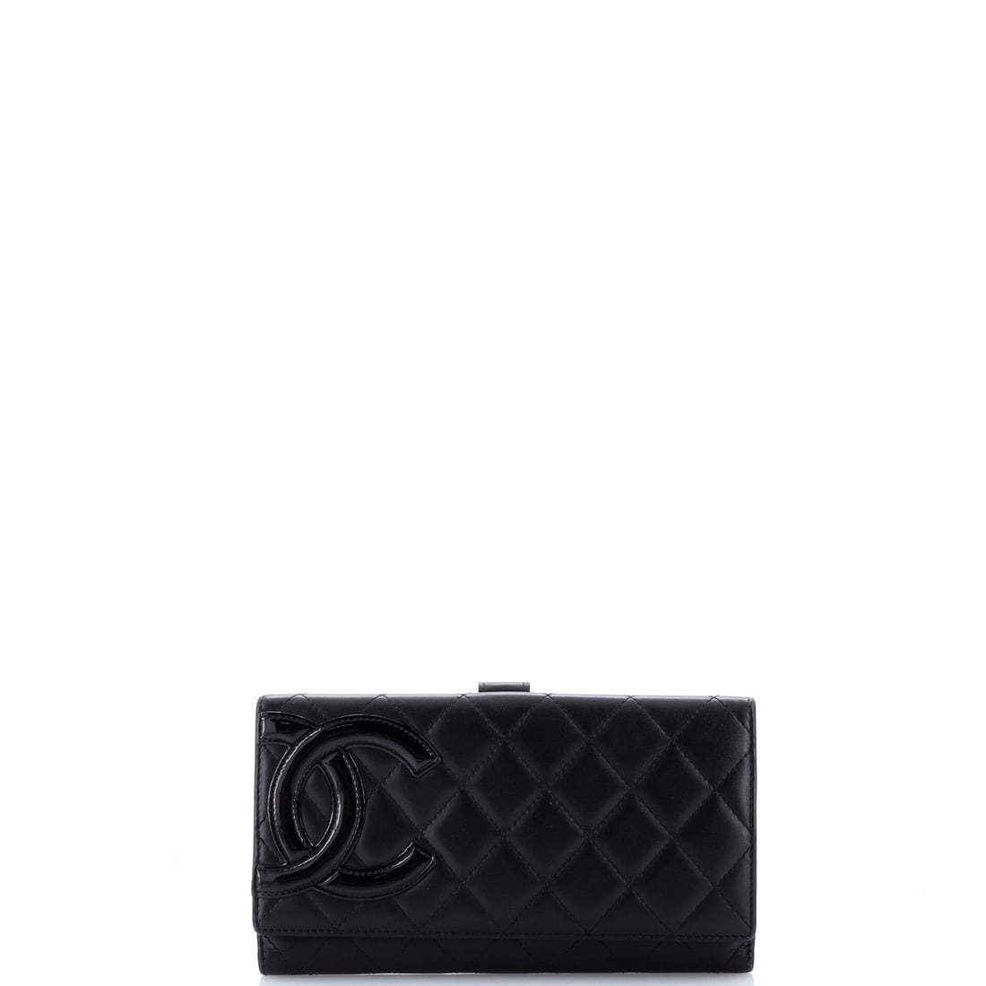 Chanel Cambon L-Double Wallet Quilted Calfskin: Chanel Cambon L-Double Wallet, Quilted Calfskin, a compact case with a clean front and a lined interior. Interior organization is what separates a good wallet from a folded piece of leather. Dimension
