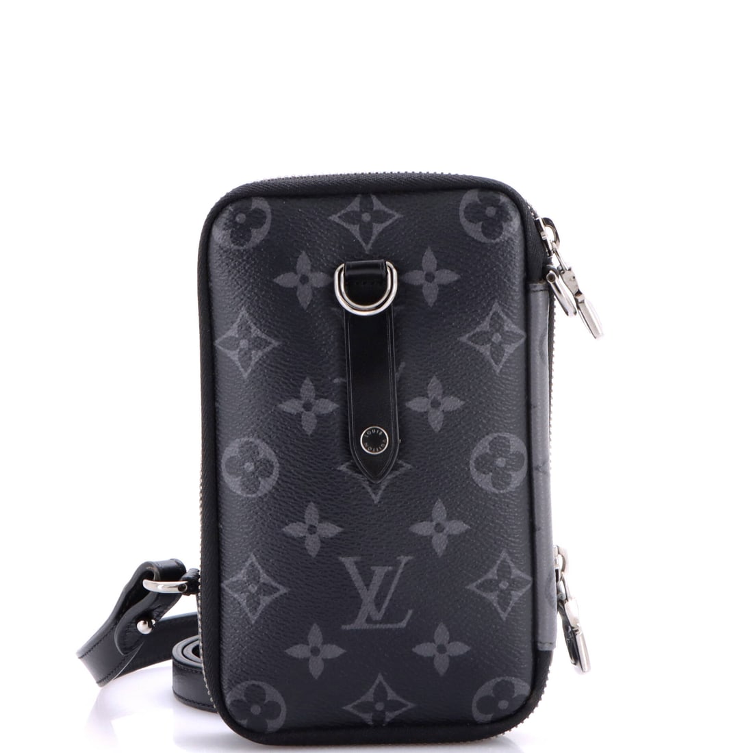 Louis Vuitton Double Phone Pouch Reverse Monogram Eclipse Canvas (1 of 8)