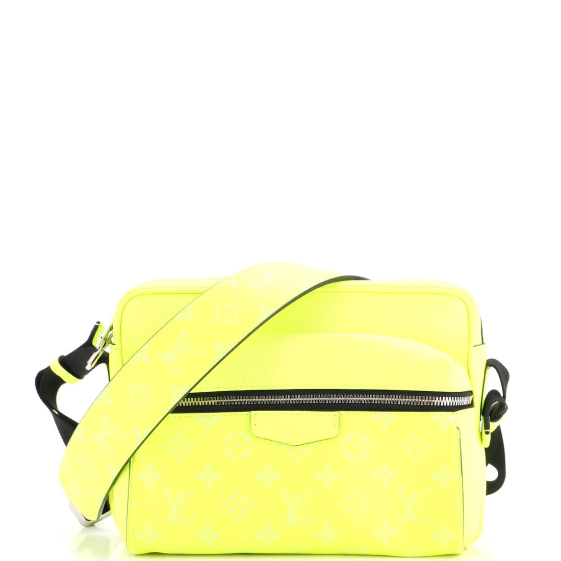Louis Vuitton Outdoor Messenger Bag Monogram Taigarama: Louis Vuitton Outdoor Messenger Bag in Monogram Taigarama, showing a wide flap over a single deep compartment. Messenger bags carry a laptop without announcing it, which is most of their appeal. It ru
