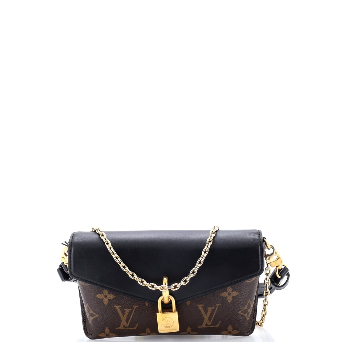 Louis Vuitton Padlock on Strap Handbag Monogram Canvas and Leather: Louis Vuitton Padlock on Strap Handbag in Monogram Canvas and Leather, a well-proportioned body with restrained detailing. Monogram canvas has been in production long enough that condition, not rarity
