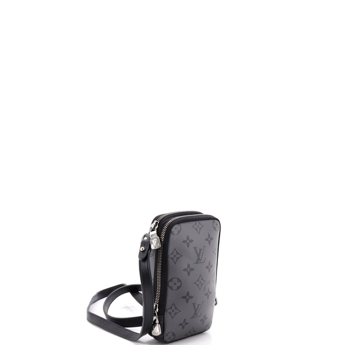 Louis Vuitton Double Phone Pouch Reverse Monogram Eclipse Canvas - 2