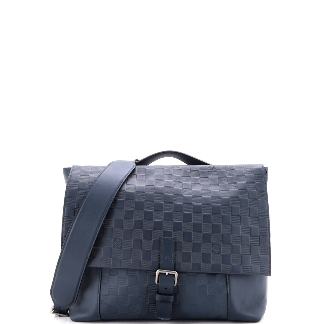 Louis Vuitton Loft Cosmos Messenger Bag Damier Infini Leather: This Loft Cosmos Messenger Bag comes in Damier Infini Leather, a slim document-scaled body on a long strap. Flat construction keeps the load close to the body. Measures 13" W x 10.5" H x 5" D. Grade