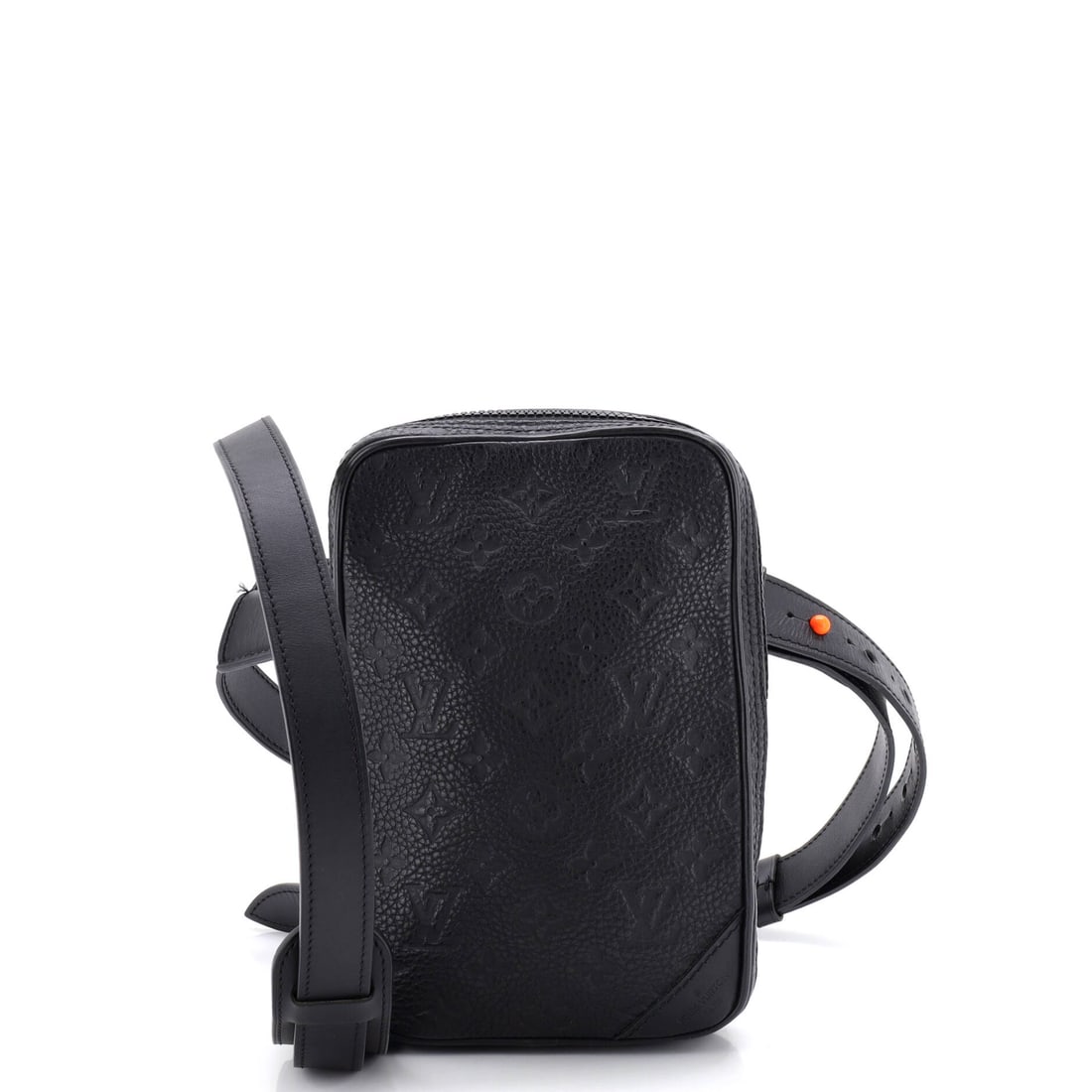 Louis Vuitton Side Utility Bag Monogram Taurillon Leather: Louis Vuitton Side Utility Bag in Monogram Taurillon Leather, a balanced silhouette that carries without bulk. Hardware finish is the detail that dates a bag fastest, so it is worth inspecting.