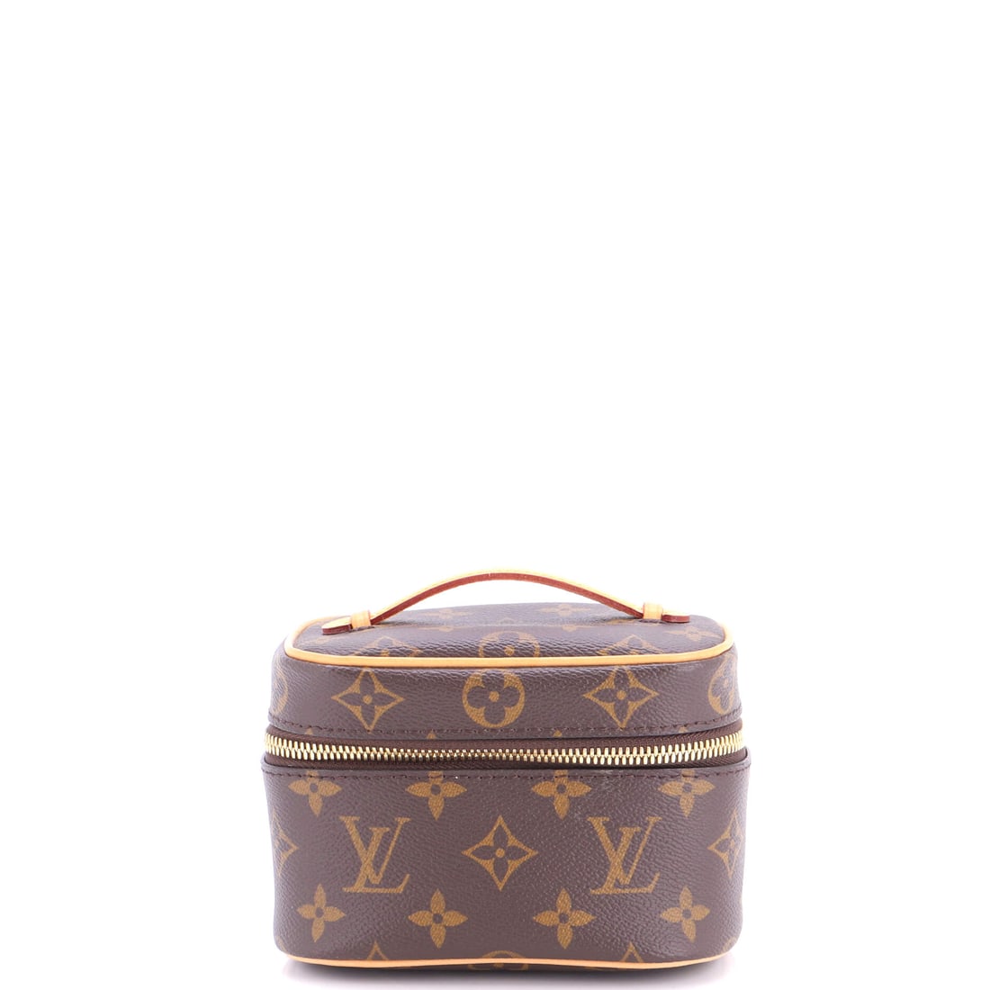Louis Vuitton Nice Vanity Case Monogram Canvas: Louis Vuitton Nice Vanity Case, Monogram Canvas, a structured vanity case with a top handle and a zip that runs three sides. It is one of the few Louis Vuitton pieces that works as a vanity, a camera 