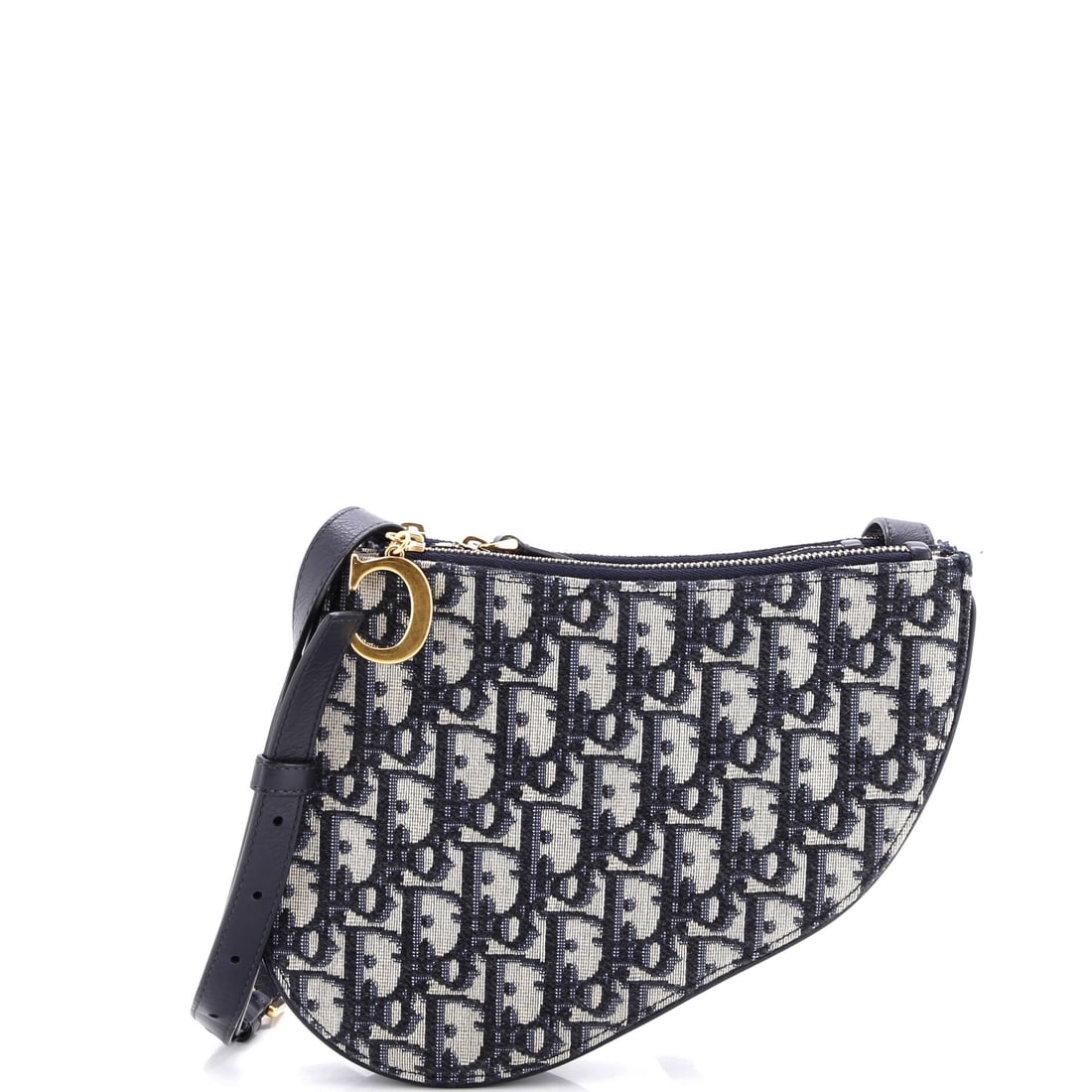 Christian Dior Saddle Triple Zip Crossbody Pouch Oblique Canvas (1 of 6)