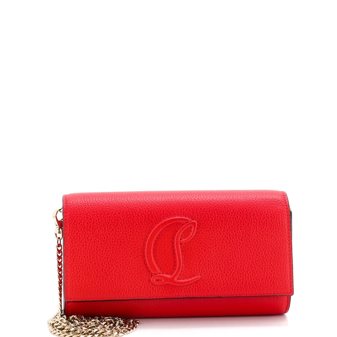 Christian Louboutin By My Side Wallet on Chain Leather: The By My Side Wallet on Chain has Louboutin working in the most competitive small-bag category there is, and it competes on proportion rather than decoration. At 7.5 by 4 by 1.5 inches with a 20.5 in