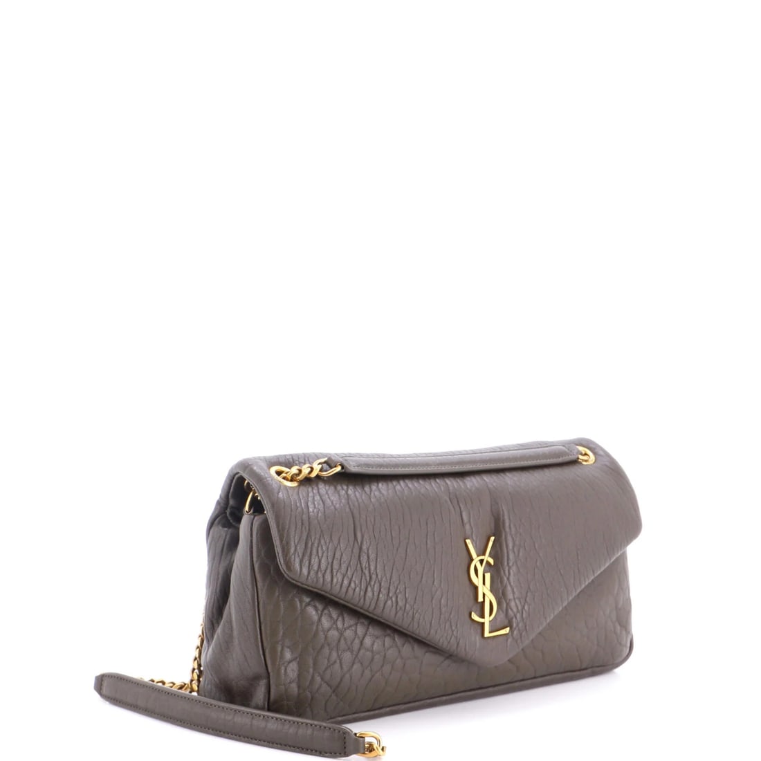 Saint Laurent Calypso Flap Bag Leather Medium - 2