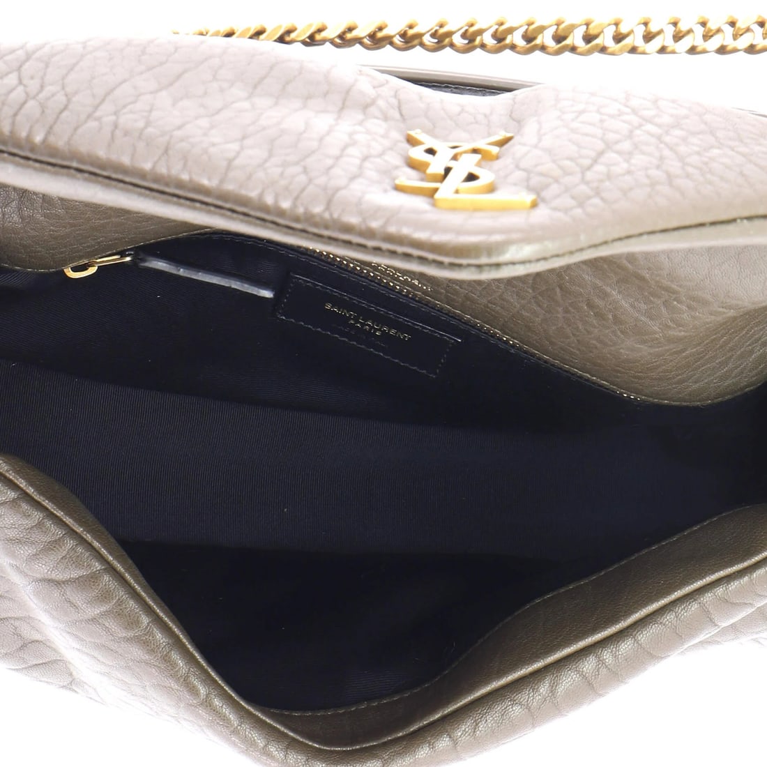 Saint Laurent Calypso Flap Bag Leather Medium - 5