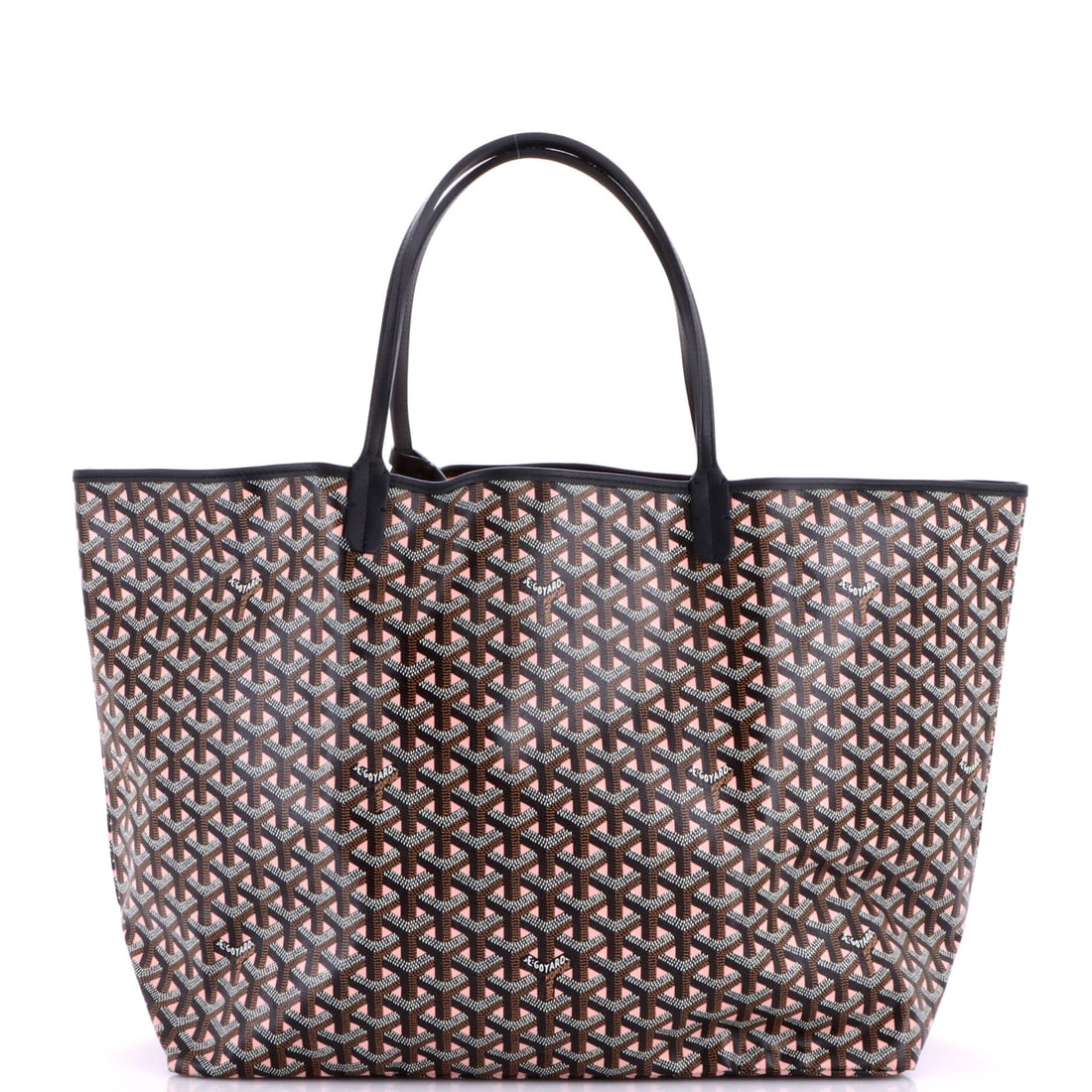 Goyard Saint Louis Tote Claire Voie Coated Canvas GM: Claire Voie is the detail that sets this Saint Louis GM apart: Goyard's two-tone ombre take on Goyardine, where the chevron-and-dot pattern fades gradually across the canvas. The underlying model is t