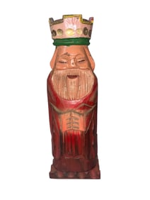 Carved Wood Bottle Safe