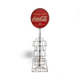 Original 1930s Coca Cola General Store 6-pack Bottle Rack