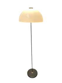 Mid-century Mushroom Shade FLOOR LAMP Marked “ORNO”