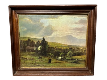 Vintage Rural Countryside Landscape Print