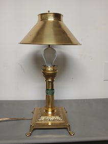 Vintage Adjustable  Brass Table Lamp