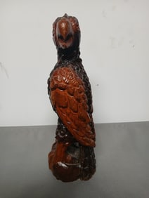 Folk Art Carved Wooden Eagle