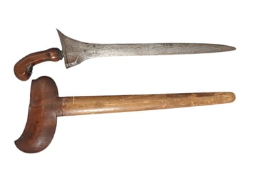 Indo Keris w. Wooden Sheath 15 1/2”