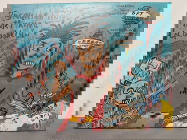 Outsider Art Painting Jean Michel Basquiat