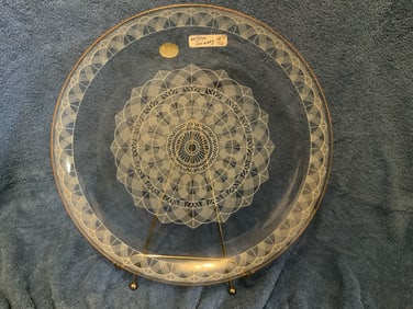 Feinstrich West Germany 12 1/2” Clear Glass Dish