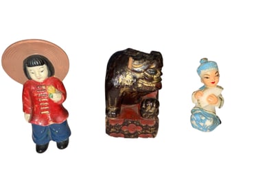 Vintage Asian Figurines Decor Items