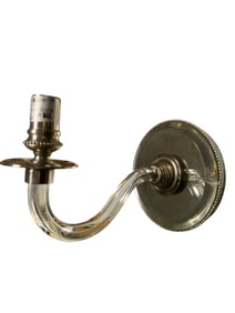 MCM Mirrored Lucite Arm Wall Sconce Ralph Lauren Ayemeline