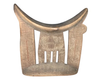 Hand-carved African Ethiopian Carved Wood Tribal Traditional Neck Head Rest