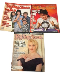 3 issues Rolling Stone Magazine 1986 Frampton Van Halen Michael J Fox Madonna