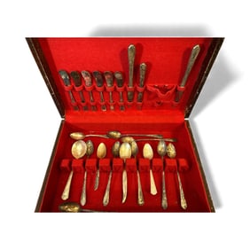 22pc Assorted Mixed Silverplate Flatware