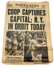 Daily News May 22, 1963 Jackie Kennedy Gordon Cooper