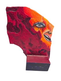 Abstract Stone Sculpture-Paint on Slate  Varon 96