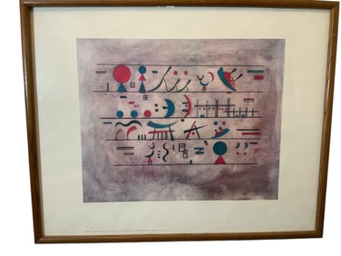Framed Wassily Kandinsky INDIAN STORY Print