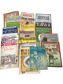 Ephemera Large Collection Vintage SHEET MUSIC Irving Berlin titles