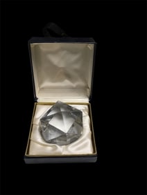 Baccarat Faceted Crystal Paperweight