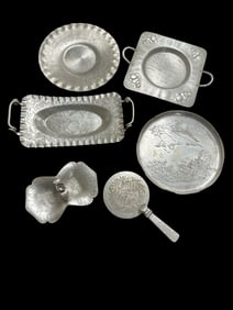 Mid-century Aluminum Serving Pieces