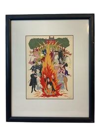 Lucille Corcos :The Sorcerer” Framed Matted Art Print