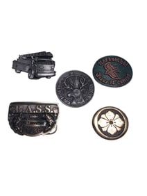 Collection of 5 Vintage Belt Buckles