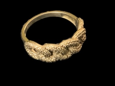 Silver Link Chain Ring