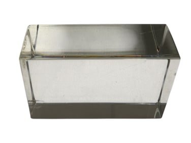Baccarat Rectagonal Glass Paperweight