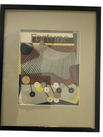 Framed/matted Cover Art for Fortune Magazine August 1944