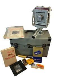 Kodak Graphic View Monorail Field Camera and accessories