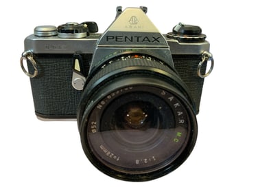 Pentax ME 35mm Camera Body With Attached 28mm Lens