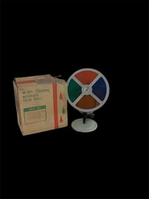 Vintage mid-century Evergleam Rotating Light Wheel