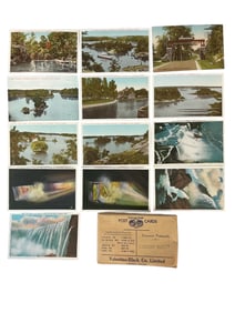 Vintage pack Valentine-Black Co POSTCARDS Thousand Islands