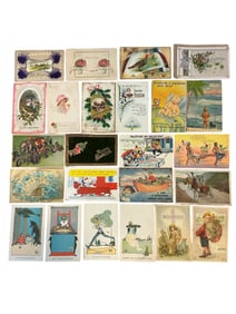 Vintage Greeting and Novelty POSTCARDS 24pcs