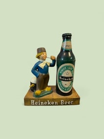 Vintage 1960s Heineken Dutch Boy Bartop Advertising