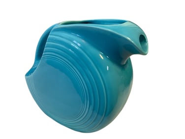 Fiesta 7 1/4” Disk Pitcher Turquoise Glaze Homer Laughlin