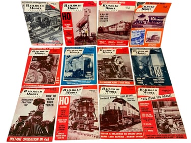 1963 Railroad Model Craftsman Magazine Jan-Dec 12 issues