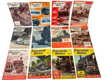1964 Railroad Model Craftsman Magazine Jan-Dec 12 issues