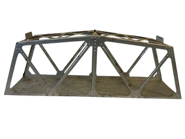 Vintage Marx Steel Model Railroad Bridge Illinois Central Badged