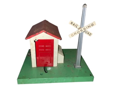 Vintage Lionel Metal Automatic Gateman No 45N Red Door